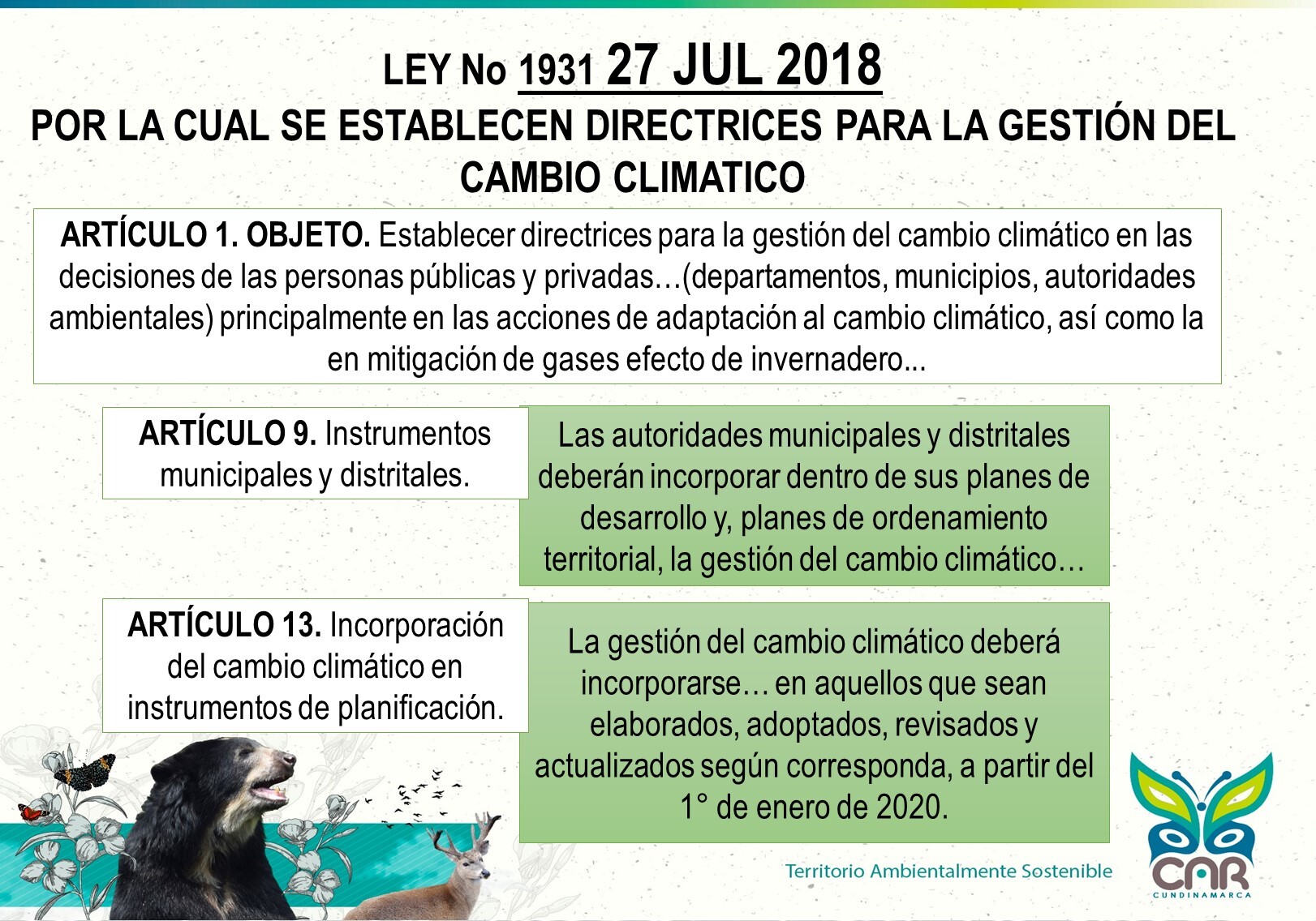 NORMATIVA CAMBIO CLIMÁTICO